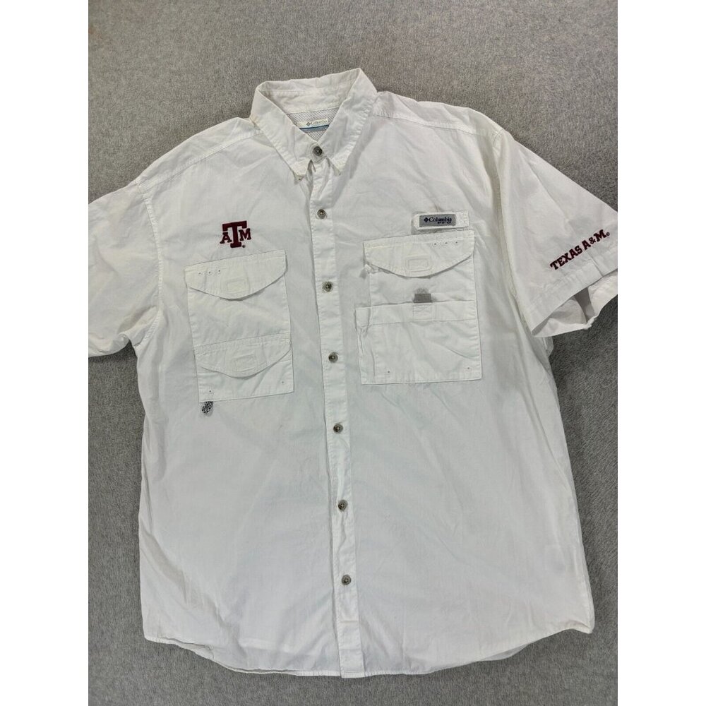 Texas A&M Aggies Columbia Breathable Button Down Campus Shirt (Men's Large)